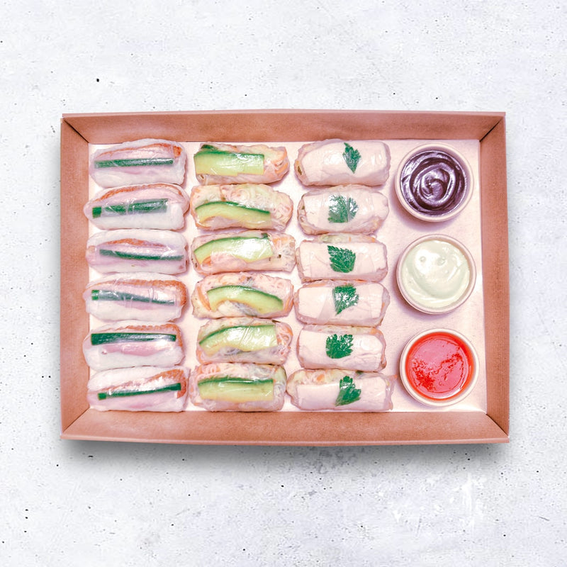 RICE PAPER ROLL PLATTER (18 pieces)